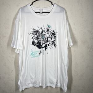 Unknown Mortal Orchestra 2X White Graphic T-Shirt Short Sleeve Band Tee